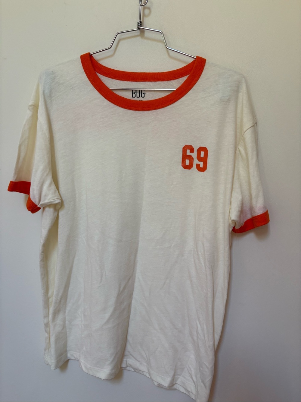 NWOT Urban Outfitters BDG Varsity Graphic Slim Fit Retro Ringer Tee Size XL - Picture 4 of 11